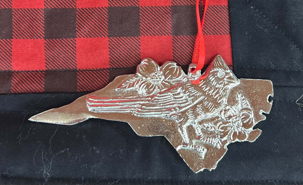 Pewter State Ornament