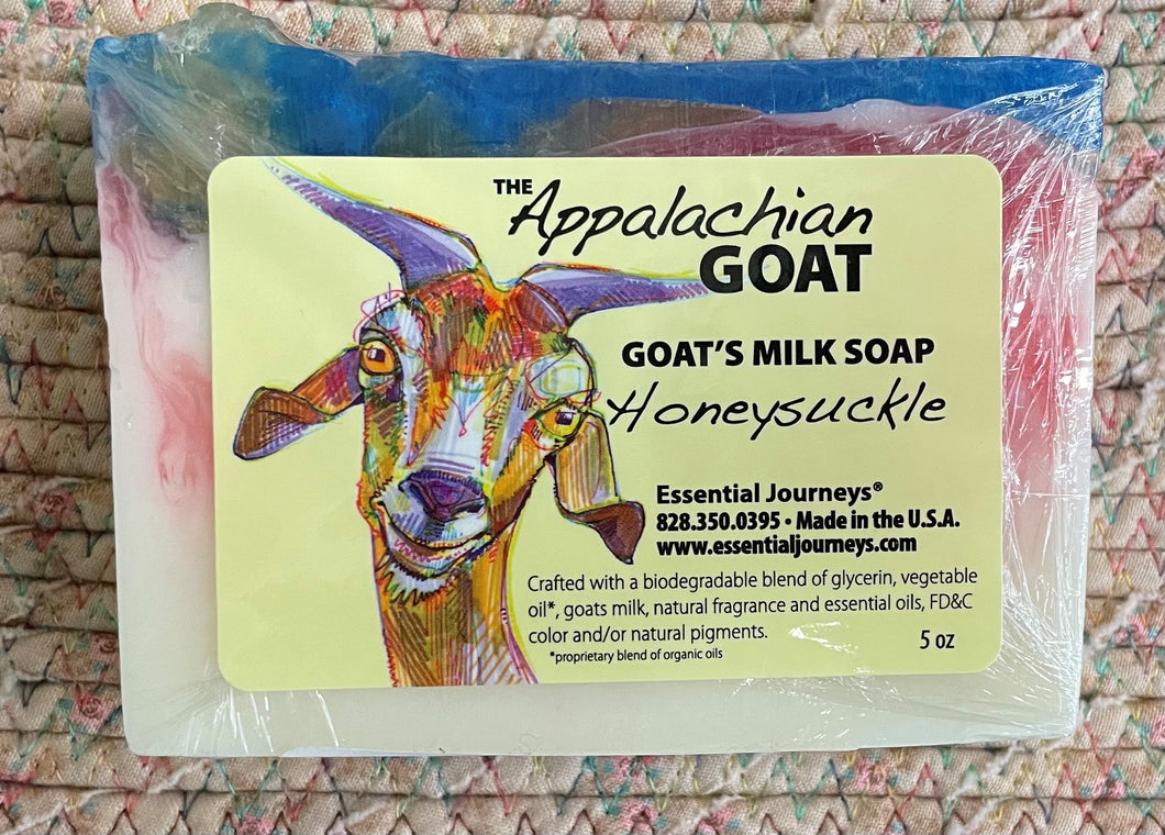 Honeysuckle bar goat soap